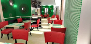 rénovation intérieure du restaurant "Le coquelicot"à Talange en Moselle