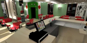 rénovation intérieure du restaurant "Le coquelicot"à Talange en Moselle
