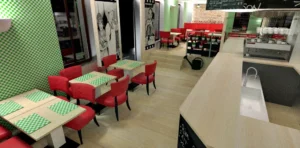 rénovation intérieure du restaurant "Le coquelicot"à Talange en Moselle